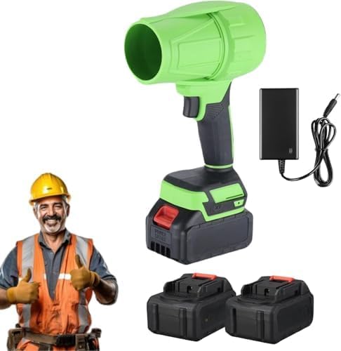 Brushless Leaf Blower Cordless with Battery: 55000RPM 850CFM Electric Leaf Blower with 2PCS 48V Batteries - Portable Handheld blowers for Lawn Care Patio Cleaning Green