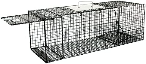 Humane Way 38 Inch Live Humane Animal Trap - Safe Traps for All Animals - Raccoons Cats Groundhogs Opossums - 35x11x11