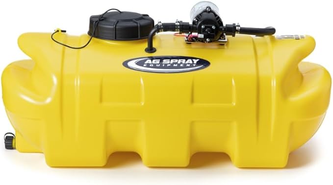 15 Gallon Silver Spot Sprayer | 2.2 GPM 12V Diaphragm Pump (100 PSI) | Eco-Series Spray Gun with Ajustable Nozzle | 29 Wand and 15ft Hose | for ATV UTV &amp Lawn Maintenance