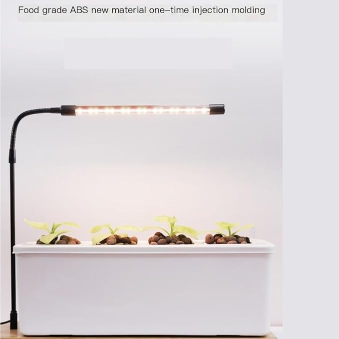 Grow Indoor Hydroponic Growing Box - Home Balcony/Desktop Soil-Free Planter (LED Grow Light ABS Desktop/Floor Use)