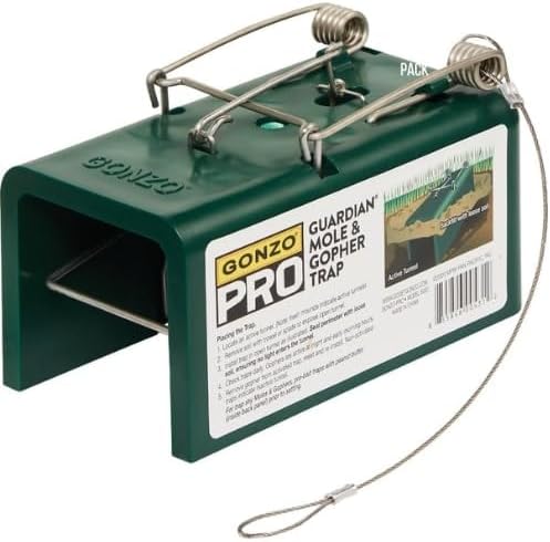 Gonzo Mole &amp Gopher Trap - Pro Guardian Durable Manual - 6 x 3 x 3 in - ABS
