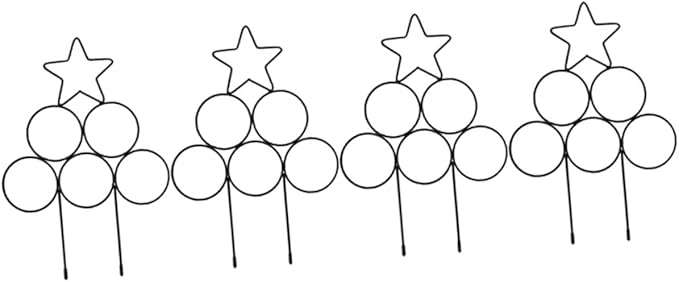 Happyyami 8 Pcs Iron Garden Trellis As i Am Indoor Plant Trellis Climbing Trellis Plant Star Trellis Garden Trellis for Climbing Plants Indoor Cucumber Trellis Indoor Trellis Metal Planter