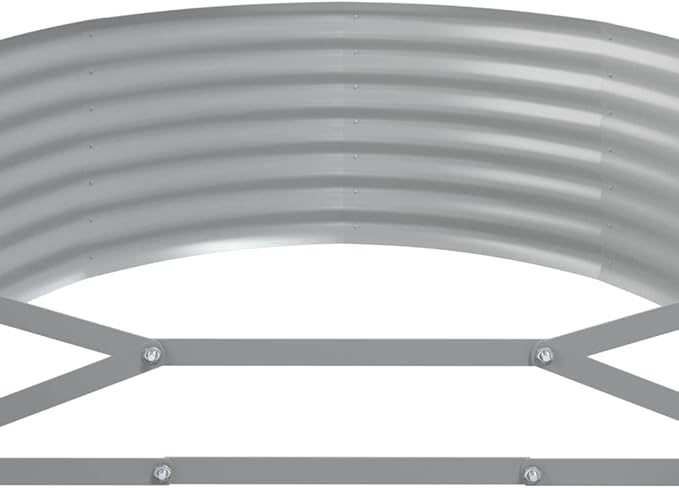 Metal Raised Garden Bed Garden Raised Bed Powder-Coated Steel Outdoor Planter Box for Vegetables Herbs Flowers 126.8x39.4x14.2 Gray-133