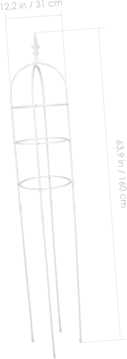 Hemoton Metal Pergola Garden Trellis Small Plant Climbing Frame for Wisteria Indoor Outdoor Climbing Support