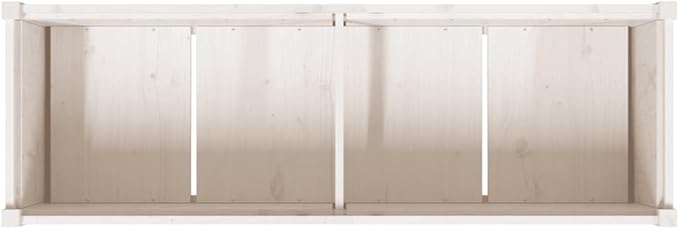 Wooden Raised Garden Bed Garden Planter Box Outdoor Wood Raised Garden Bed for Planting Plants Vegetables White 59.1x19.7x27.6 Solid Wood Pine-255