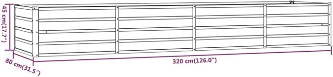 Garden Raised Bed Rusty Corten Steel Large Heavy Weight Endurance Drainage Holes Plant pots Cactus planters Plant containers for Balcony Outdoor