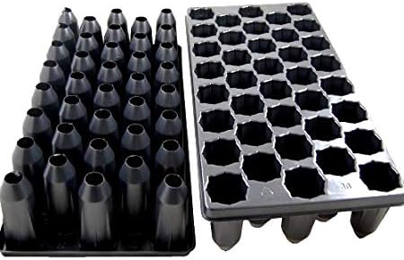 Grower's Solution 38 Deep Cell Nursery Plug Tray-Tree Tube-Propagation/Seed Starting Tray - 5 Pack