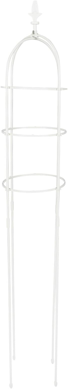 Lurrose Metal Plant Climbing Frame Trellis for Outdoor Garden Plants 31cm Diameter X 1.6m Height Iron Vine Support Stake for Roses and Climbing Vines