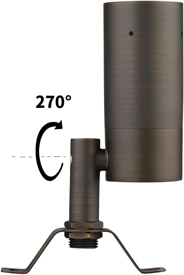 Landscape Lighting Outdoor Landscape DownlightsLow Voltage 12 AC/DC Tree Mount Down Light Wall Surface Lights Downward Lighting Antique Bronze Finish Brass Material