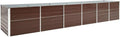 YAFF Raised Bed Brown Galvanized Steel 189 x 31.5 x 30.3 in DurableLawn &amp GardenGardeningPots &amp Planters47070