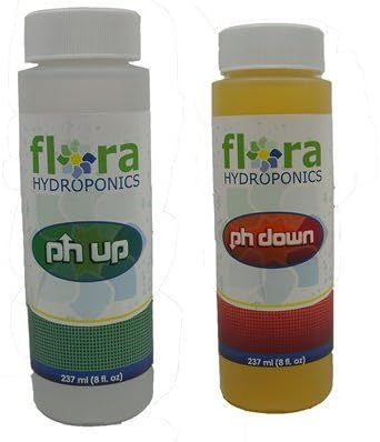 Flora Hydroponics pH Up 8oz &amp pH Down 8oz Combo Pack