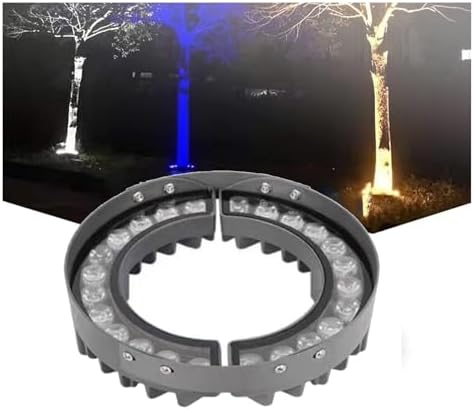 Outdoor Landscape Spotlights RGB Tree Spotlight - Garden Courtyard Landscape Lamp IP65 Waterproof OutdoorLed Ring Tree Hug Light Outdoor LED Pillar Lamp Park Landscape