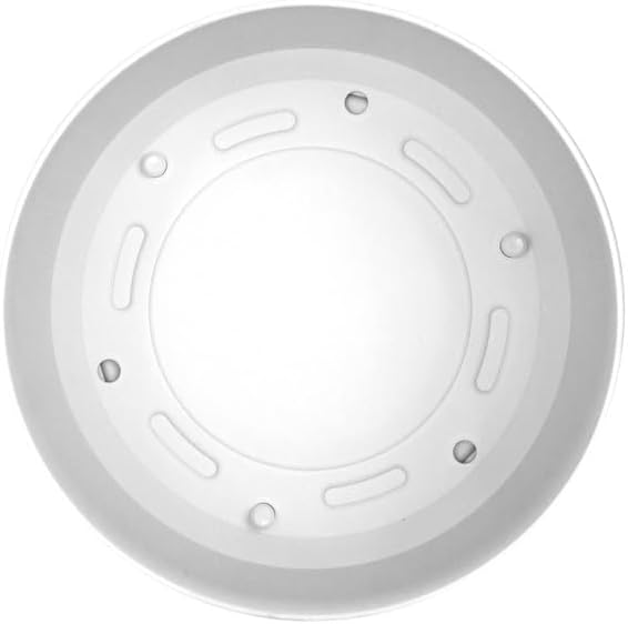 Bloem Mathers Round Planter with Saucer Tray: 10 - White - Modern Design Durable Plastic Pot Removable Saucer for Indoor &amp Outdoor Use Gardening 2.6 Gallon Capacity