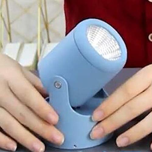 Dimmable High Accent Uplight 7W COB LED Stepless Dimming Adjustment Remote Control Little Spotlight with 5.9ft On/Off Foot Pedal Switch Cord Extra Light Rotating Decorative for Gallery