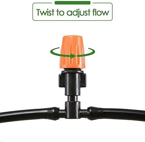 SagaSave Drip Irrigation kit Plant Watering System Gravity Fed Irrigation Water Drip Setfor Garden Greenhouse Yard Lawn Home or Vacation Use 10M 4/7 Tube 10 Nozzles