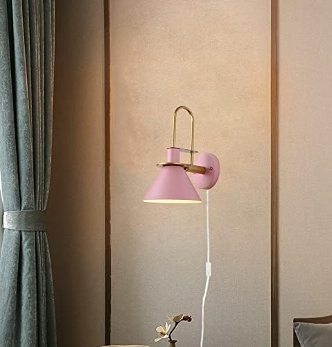 Hook Type Wall Mounted Plant Light Full Spectrum 4500K 10W Adjusted Angle &amp Light Beam Range 15°-60° Modern Pink Metal Wall Lamp for Indoor Growing Plants Flowers 2 Pack