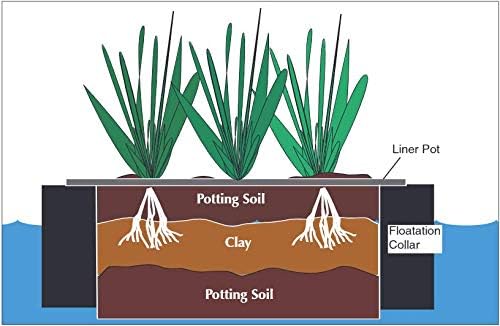 Green Vista Wetland Island Grow Mix - 100% Natural Soilless Potting Medium for Floating Plant Displays in Ponds and Water Gardens (2 Pack - 6 Gallons)