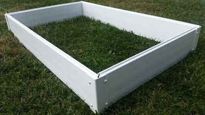 2 x 4 Stack-able White Vinyl Raised Garden Bed