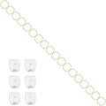 7PCS Chain Trellis for Climbing Plants - Indoor &amp Outdoor House Plant Accessories for Monstera Pothos Ivy and More | Garden Wall TrellisPlant Vine SupportHouseplant Accessories(Gold)