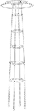 Garden Trellises Plant Garden Decoration for Climbing Vine Flower Metal Gardening Easy Install Trellis