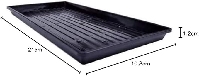 Bootstrap Farmer Microgreen 1020 Trays Shallow Extra Strength 10 Pack Seed Tray with Holes - Grow Fodder Wheatgrass Sprouting Plants Growing