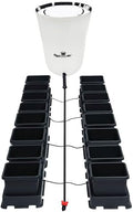 AutoPot 16 Pot easy2grow System with 3.9 Gallon Plastic Pots and 60 Gallon PRO FlexiTank - Dual-Pot Self-Watering Gravity-Fed Hydroponic System (16Pot - 3.9 Gallon - 60 Gallon PRO FlexiTank)