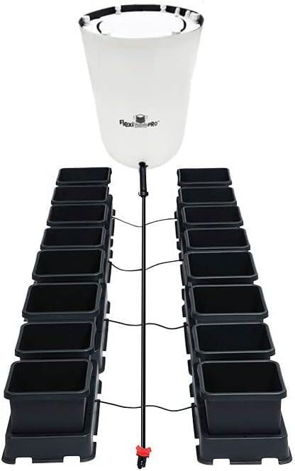 AutoPot 16 Pot easy2grow System with 3.9 Gallon Plastic Pots and 60 Gallon PRO FlexiTank - Dual-Pot Self-Watering Gravity-Fed Hydroponic System (16Pot - 3.9 Gallon - 60 Gallon PRO FlexiTank)