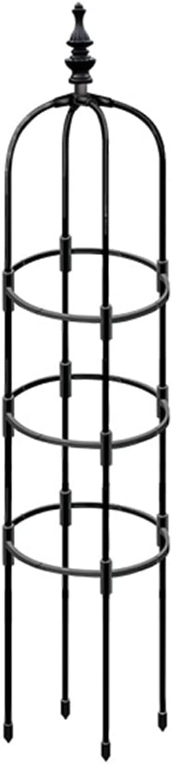Garden Trellis for Climbing Plants Black Garden Trellises Potted Plant Climbing for Climbing Vines and Flowers Stands Indoor Outdoor(150CM)