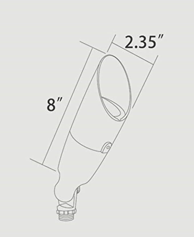 Easy Install Bronze Cast Aluminum Directional Lighting – Spotlight Directional Landscape Light Increase Home Security and beauty 12V AC/DC with Bronze Finish Light with ABS Ground Stake -1/2