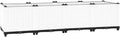SKM Raised Bed White Polypropylene Large Durable Raised Garden BedWhite (Weight 18.01KG)