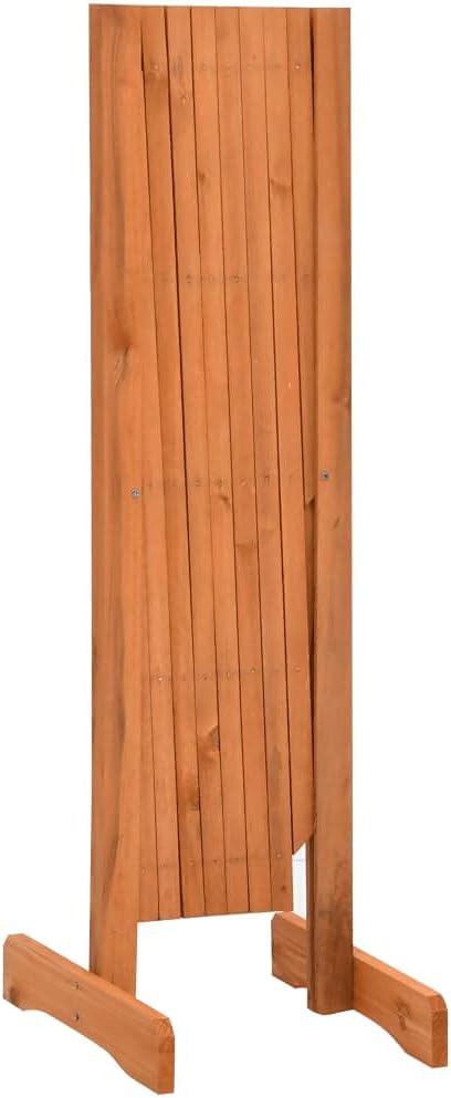 Expanding Freestanding Wooden Trellis Fence Garden ScreenGarden Plant Climb Trellis partition DecorativeGarden Trellis Fence Orange 59.1x31.5 Solid Firwood