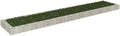 Gabion Raised Bed Silver Galvanized Steel Large Rectangular Metal Planter for Outdoor Plants Durable Garden Bed for Gardening 196.9 x 39.4 x 7.9 Inch