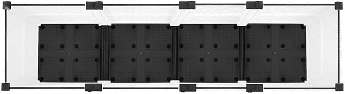 SKM Raised Bed White Polypropylene Large Durable Raised Garden BedWhite (Weight 18.01KG)