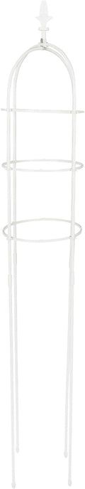 Luxshiny Outdoor Climbing Plants Support Trellis 31cm Diameter X 1.6m High Iron Vine Frame for Balcony Rose and Clematis Garden Plant Holder