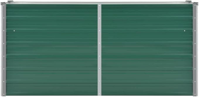 Cultivation RoomPatio Garden Home DecorVegetable planters for Porch PatioDurable and Long-LastingGarden Raised Bed Galvanized Steel 63x15.7x31.3 Green