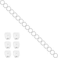 7PCS Chain Trellis for Climbing Plants - Indoor &amp Outdoor House Plant Accessories for Monstera Pothos Ivy and More | Garden Wall TrellisPlant Vine SupportHouseplant Accessories(Black)