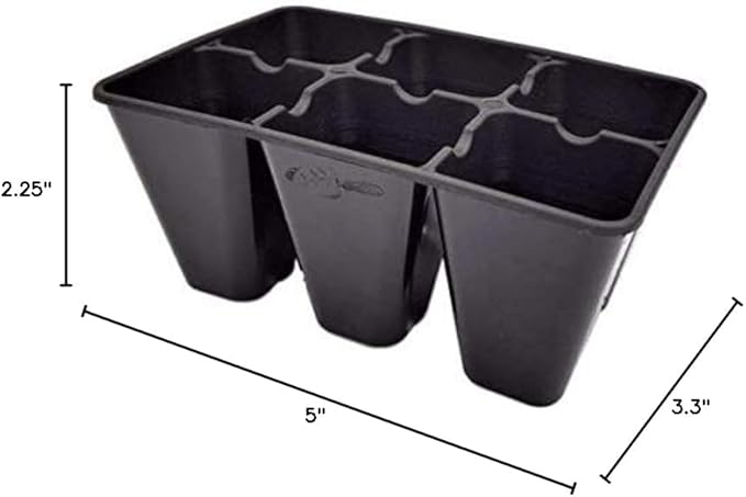 Bootstrap Farmer 6 Cell Extra Strength Seed Starter Trays 120 Pack (720 Cells) Garden Inserts