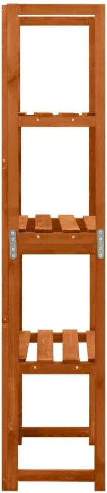 Wooden Trellis with Shelves Garden Trellis Wooden Plant Stand with 3 Shelves 21.7x11.8x55.1 Solid Fir Wood-662