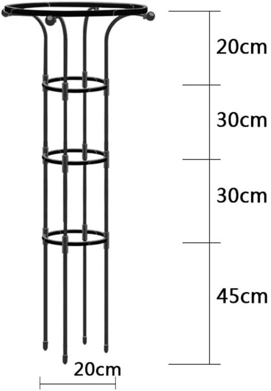 Garden Trellis Garden Umbrella-Shaped Trellis for Climbing Plants Potted Plant Climbing Support Frame Plant Support Frame Suitable for Tomatoes Cucumbers and Potted Plants(125CM)