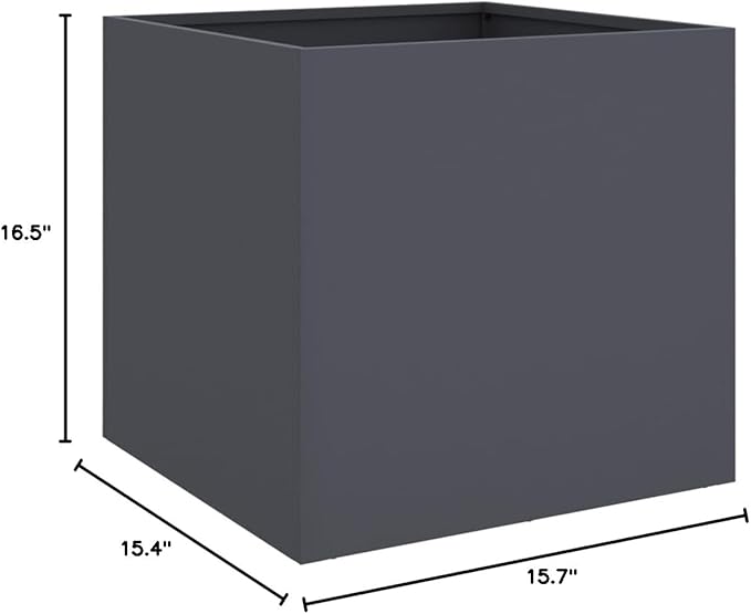 PlanterMultifunctional Raised BedPlant Privacy FenceBalcony Planter BedsHerb PlantersGreenhouse Planterfor HerbsFlowersOutdoorVegetablesAnthracite 16.5x15.7x15.4 Cold-rolled Steel
