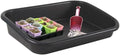 Garden Tidy Tray Multifunctional One Piece Potting Tray for Seeding Mixing Growing and Storage Succulent and Cactus Soil Potting Mix 23x16.4x4.3 (Black)