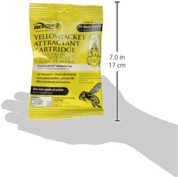 RESCUE! Yellowjacket Attractant Cartridge (10 Week Supply) – for RESCUE! Reusable Yellowjacket Traps - (9 Pack)