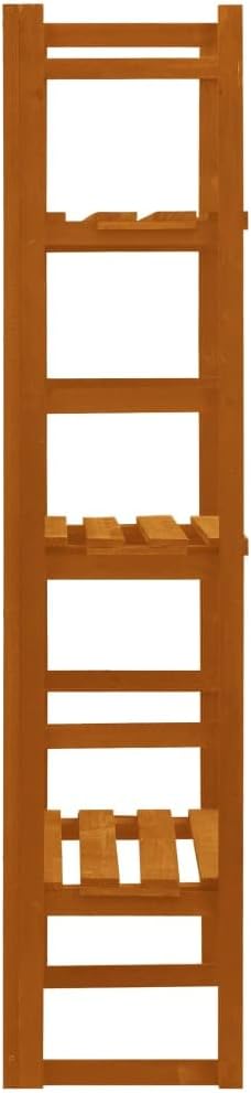 vidaXL Plant Rack 3-Tier Plant Stand with Trellis Plant Shelves for Indoor and Outdoor Flower Pot Stand for Patio Balcony Porch Solid Wood
