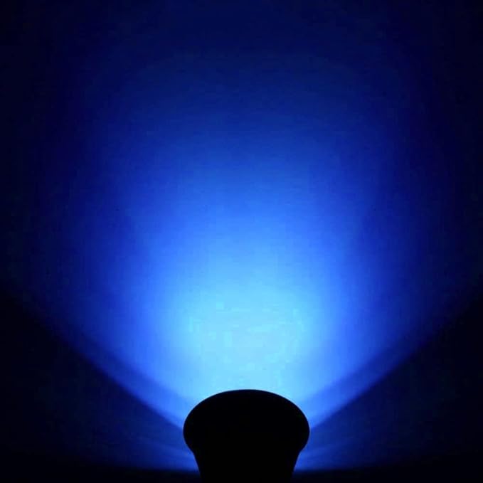 Solar Landscape Lights 4 LED Solar Spotlights 2 in 1 Security Light Solar Lights Outdoor Waterproof for TreePatioYard (Blue)