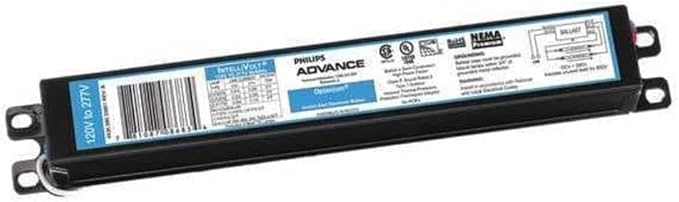Philips Advance IOPA2P32LWN35I (2) 32 Watt F32T8 Lamp Electronic Fluorescent Ballast 120-277 Volt Optanium
