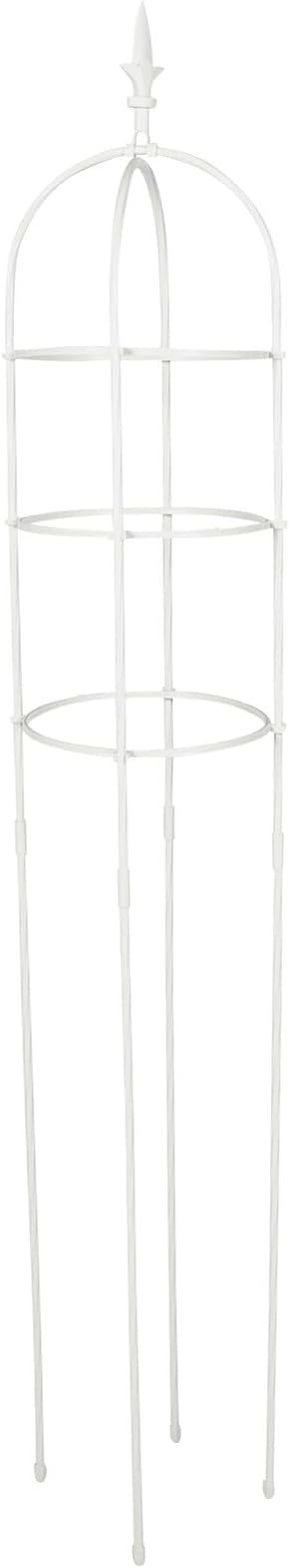 Outdoor Metal Plant Trellis Climbing Frame Vine Support Rack 31cm Diameter X 1.6m High Garden Plant Stake for Balcony Rose and Clematis