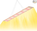 200W LED Sunlight Plant Grow Light 100-277V Indoor Seedling Planting Panel Lamp UV/IR Succulent Cultivate Lamps Potted Fruit Flower Vegetable Cactus Moss Fill Lighting 110V US Plug with Hook Hanging