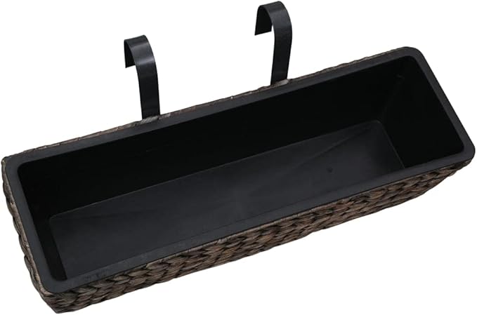 Garden Planter Set of 2 Brown Water Hyacinth Steel Raised Welded Bed - Fence Wall Retaining Patio Landscape