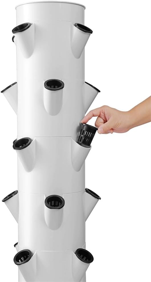 DIY Hydroponic Colonization Cups Hydroponics Tower Garden Hydroponic Growing System Automatic Water Circulation and Intelligent Timer for Gardening LoverGreen5 Tiers