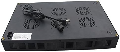 600W LED Plant Grow Light Panel For Hydroponic Garden Greenhouse Black(200pcsx3W leds)